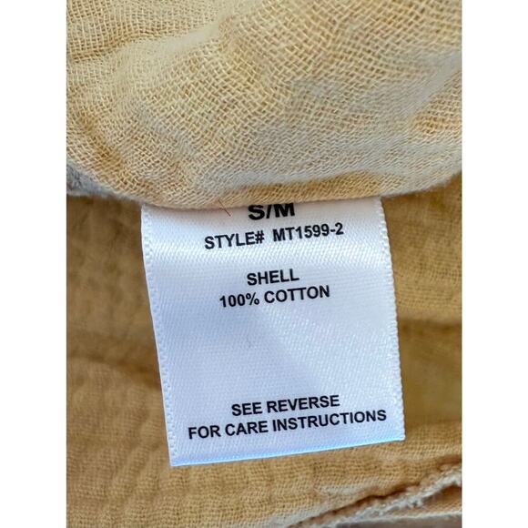 Oli and Hali Oversized Gauze Button Up Yellow‎ Small/Medium - Picture 5 of 8